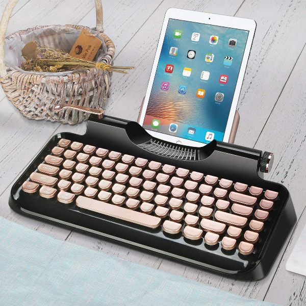 rymek typewriter style mechanical wired wireless keyboard 01